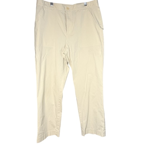 Lauren Ralph Lauren Pants - Lauren Ralph Lauren Ankle Chino Pant Women 10 Beige Preppy Coastal Capsule